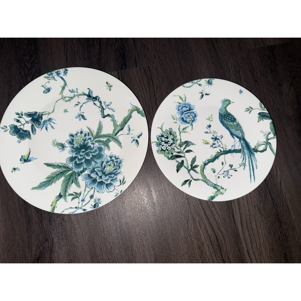 2-Wedgwood Jasper Conran Chinoiserie Plate Bone China Rare UK